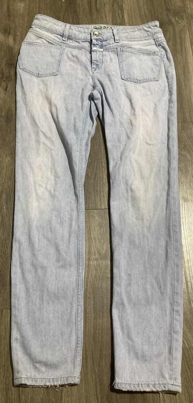 Closed Denim Made in Italy Women's Light Wash Blue Stretch Skinny Jeans Size 28